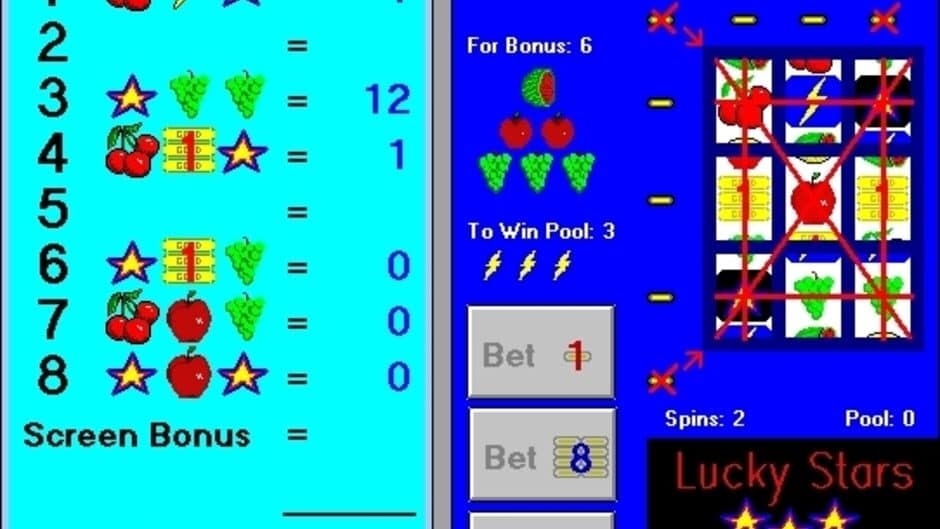 Скриншот 2 из Lucky Stars Video Slots