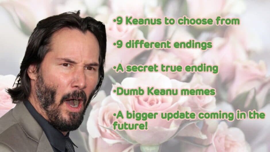 Скриншот 1 из Keanu Reeves Dating Sim