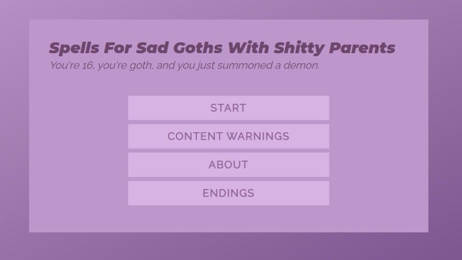 Скриншот 1 из Spells For Sad Goths With Shitty Parents
