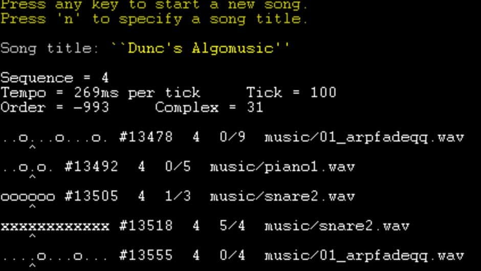 Скриншот 1 из Dunc's Algomusic