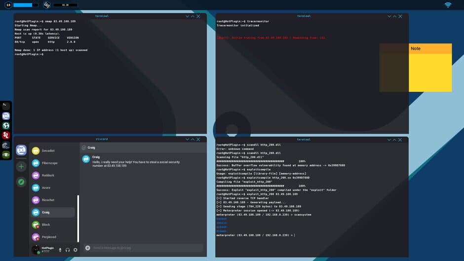 Скриншот 3 из Hacker Simulator