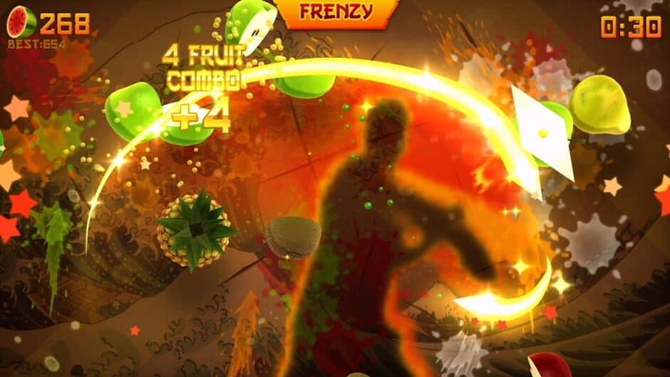 Скриншот 1 из Fruit Ninja Kinect