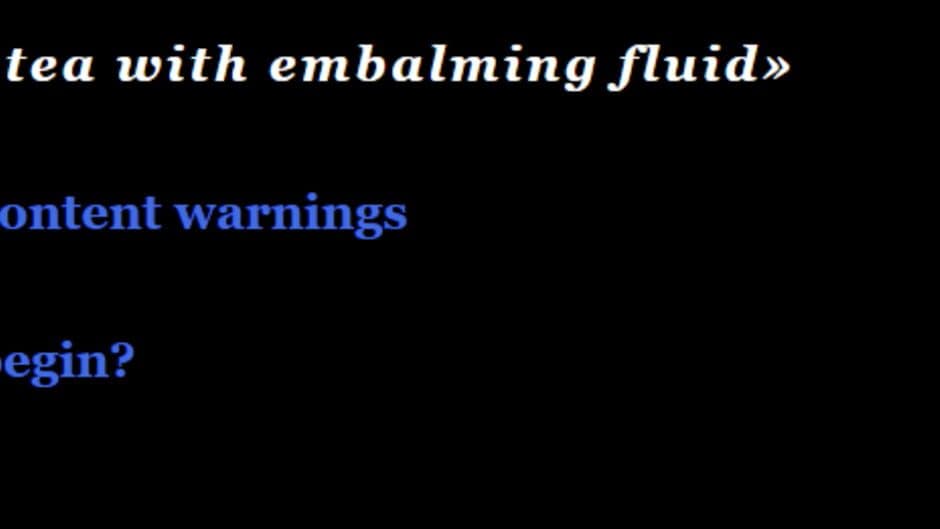 Скриншот 2 из Tea With Embalming Fluid