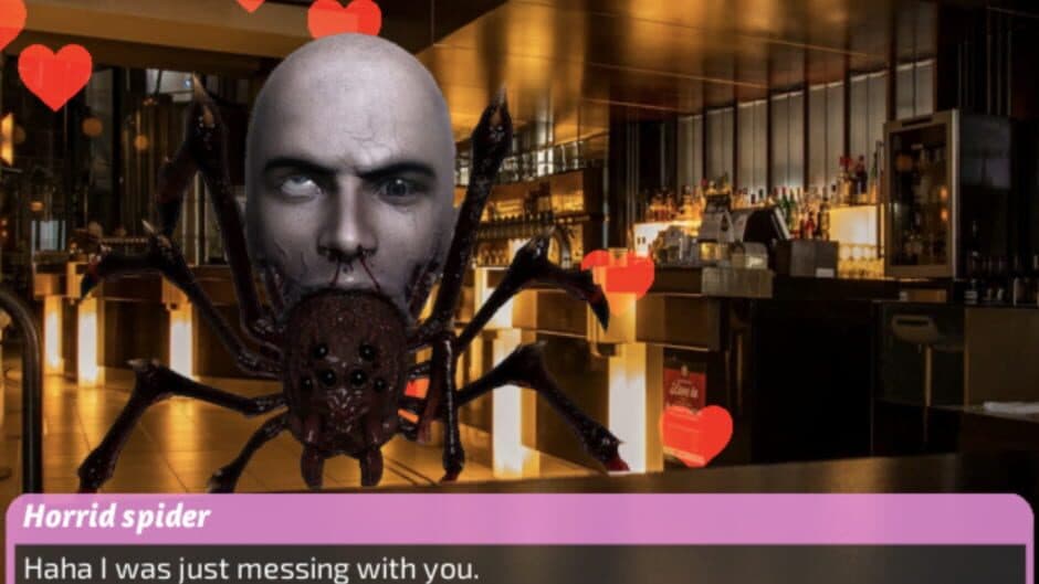 Скриншот 2 из A Horrible Evil Spider Head Love Story