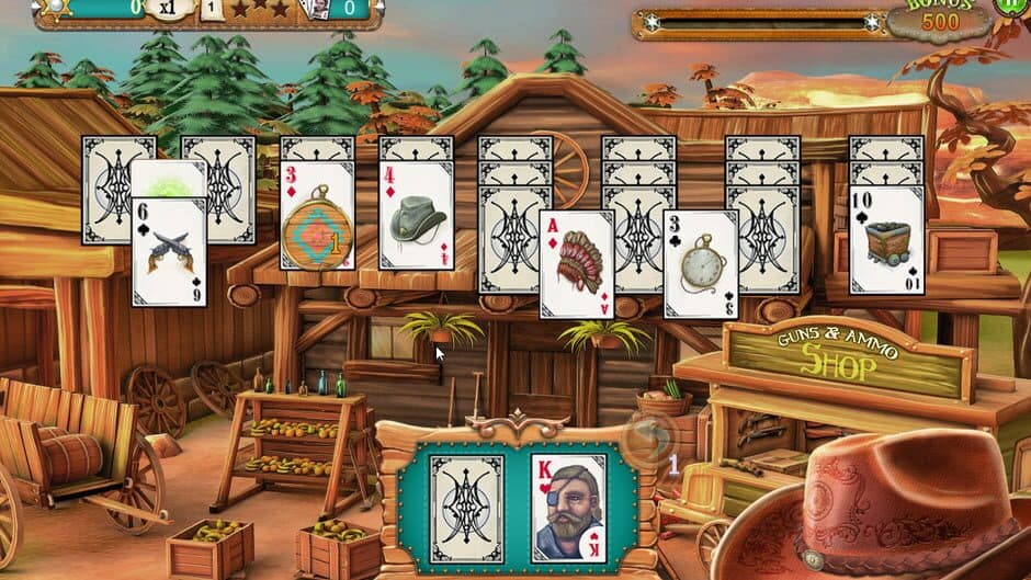 Скриншот 1 из Solitaire Chronicles: Wild Guns