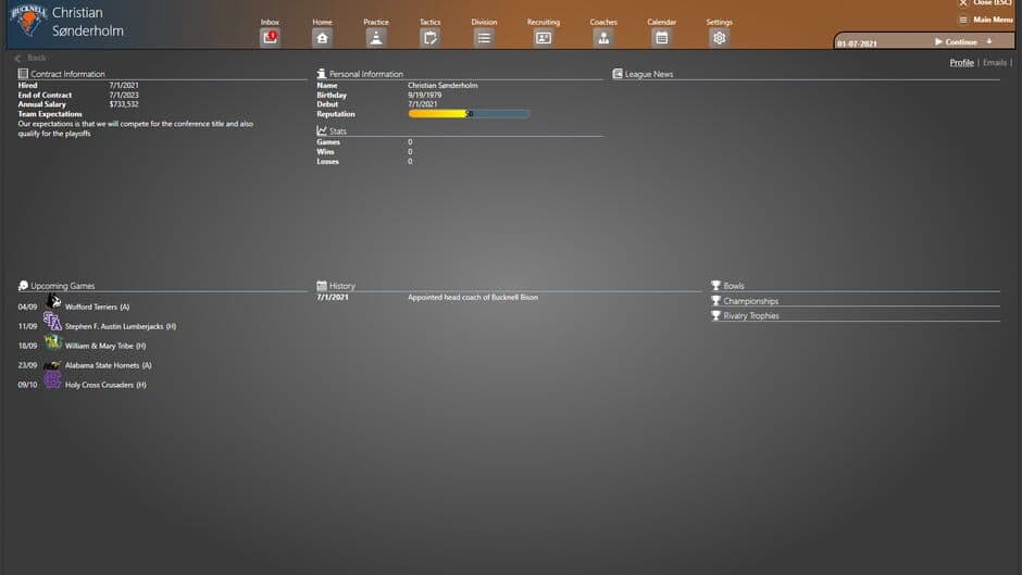Скриншот 2 из CT Football Manager