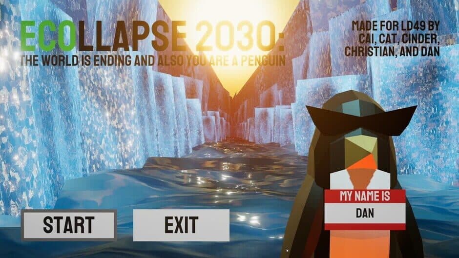 Скриншот 1 из Ecollapse 2030: the world is ending and also you are a penguin