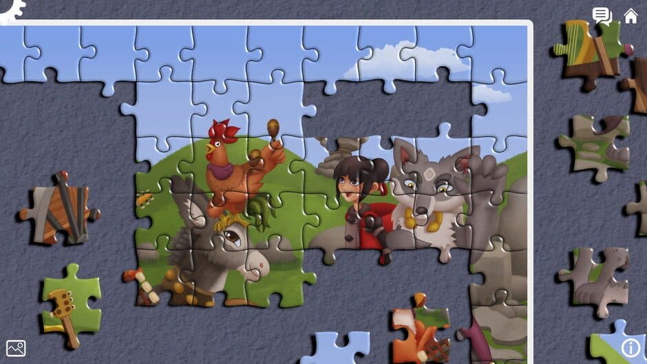 Скриншот 3 из The Adventures of Wolf and Hood: A Jigsaw Tale
