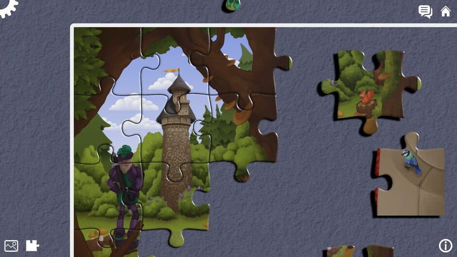 Скриншот 4 из The Adventures of Wolf and Hood: A Jigsaw Tale