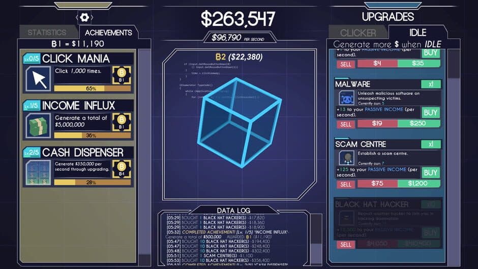 Скриншот 1 из Hacker Clicker