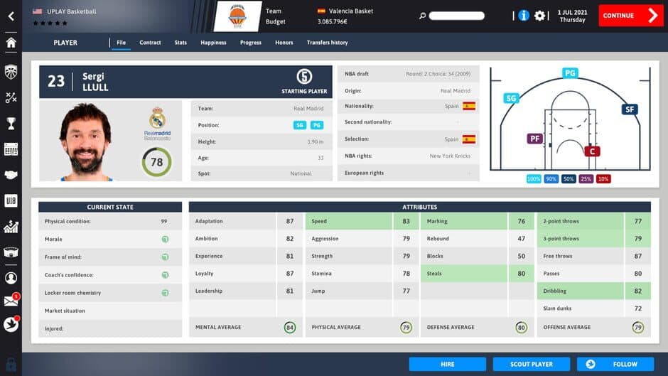 Скриншот 1 из International Basketball Manager 22