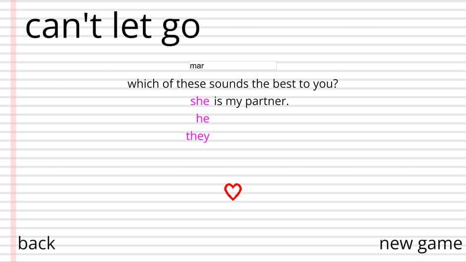 Скриншот 1 из Can't Let Go