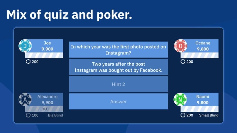 Скриншот 1 из QuizPoker: Mix of Quiz and Poker