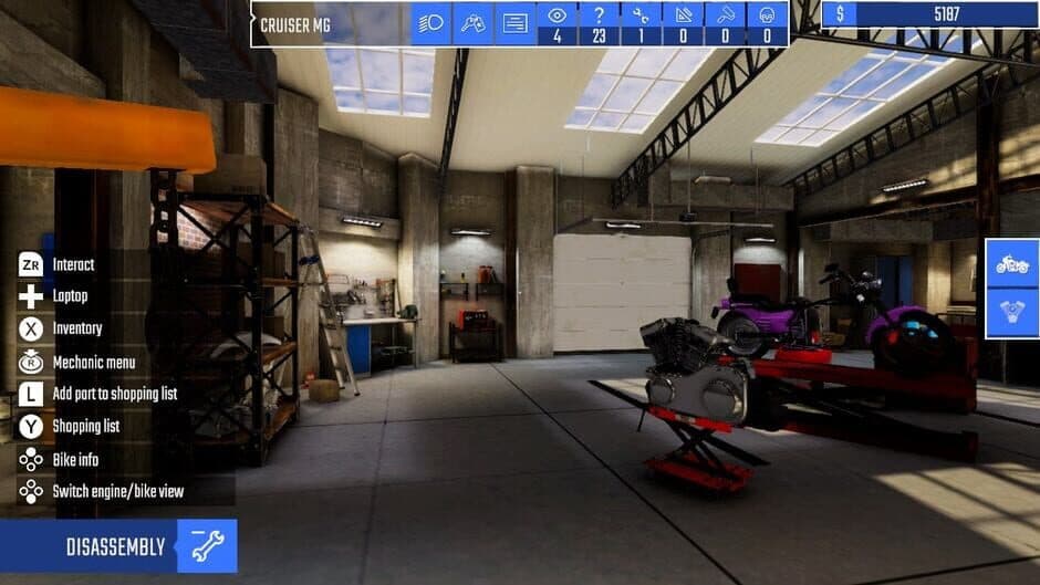 Скриншот 1 из Biker Garage: Mechanic Simulator