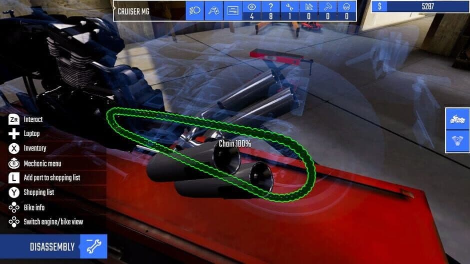 Скриншот 3 из Biker Garage: Mechanic Simulator