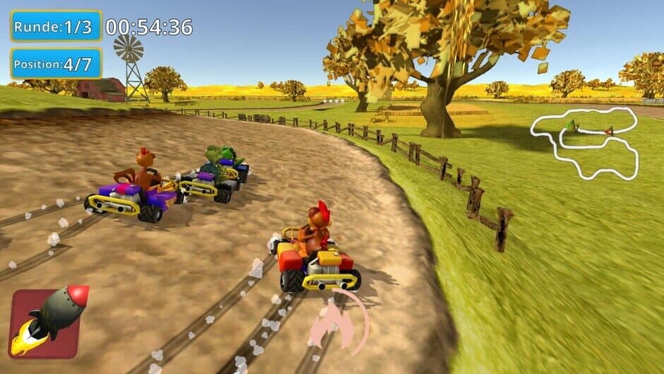 Скриншот 5 из Crazy Chicken Kart 2