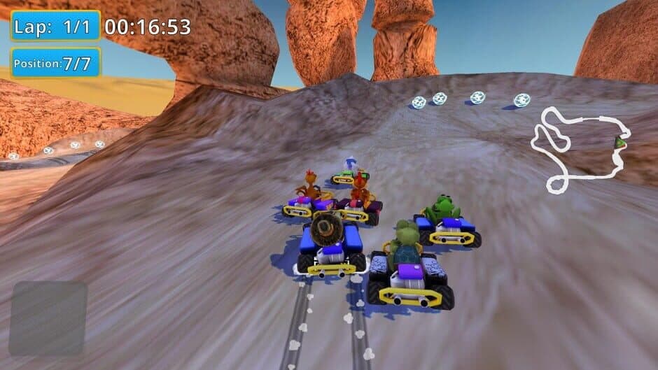 Скриншот 1 из Crazy Chicken Kart 2