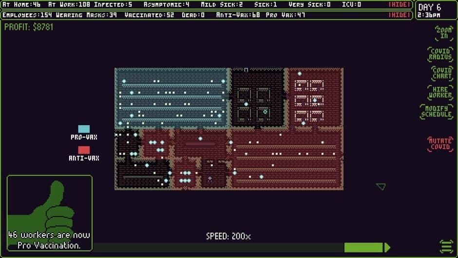 Скриншот 9 из Covid Simulator