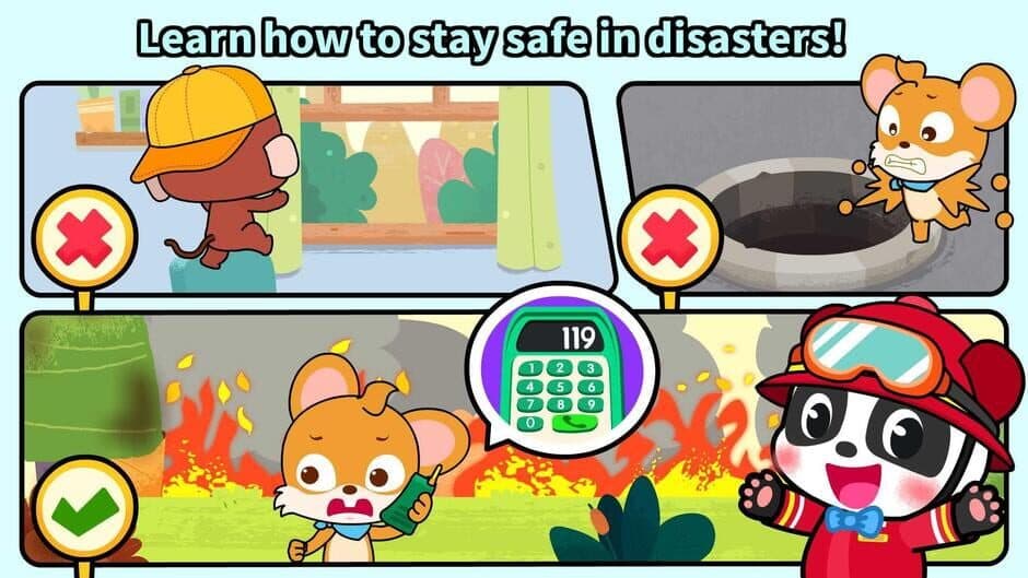Скриншот 5 из Baby Panda's Fire Safety