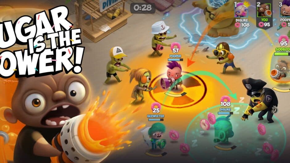 Скриншот 8 из Kids vs Zombies: Donuts Brawl