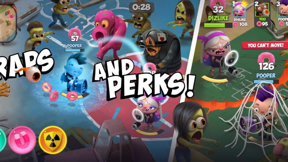 Скриншот 3 из Kids vs Zombies: Donuts Brawl