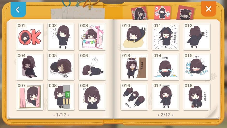 Скриншот 8 из Hutaoriji: Emoji Girl Menhera