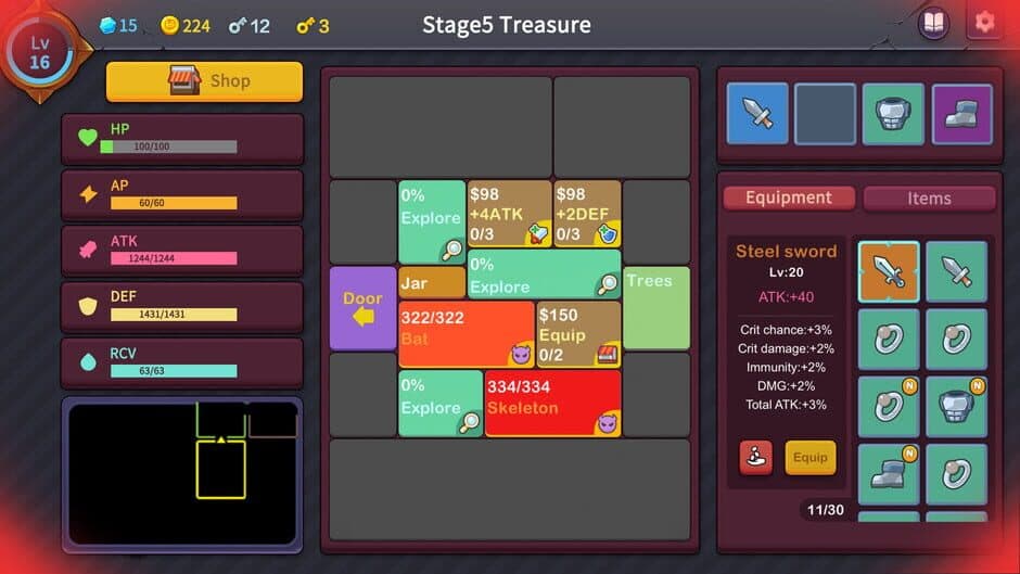 Скриншот 1 из Minimal Dungeon RPG