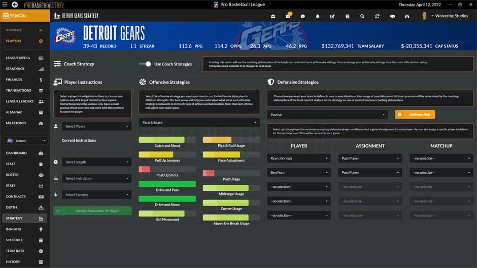 Скриншот 1 из Draft Day Sports: Pro Basketball 2022