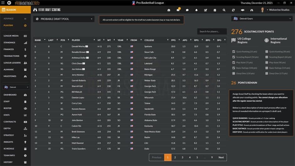 Скриншот 2 из Draft Day Sports: Pro Basketball 2022