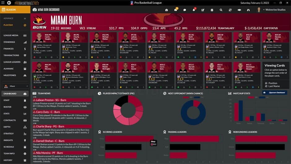 Скриншот 10 из Draft Day Sports: Pro Basketball 2022