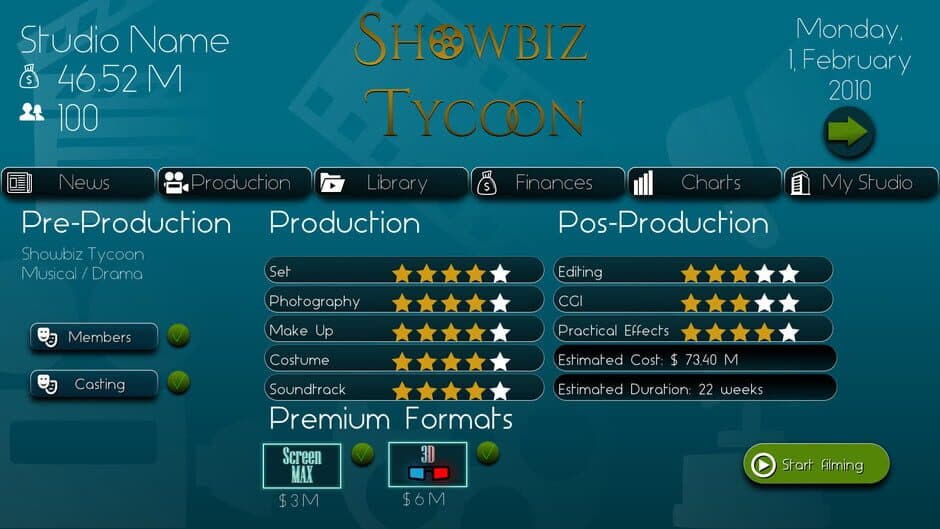 Скриншот 3 из Showbiz Tycoon