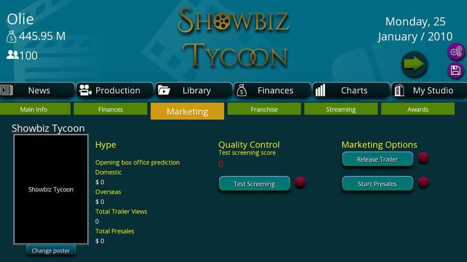 Скриншот 11 из Showbiz Tycoon