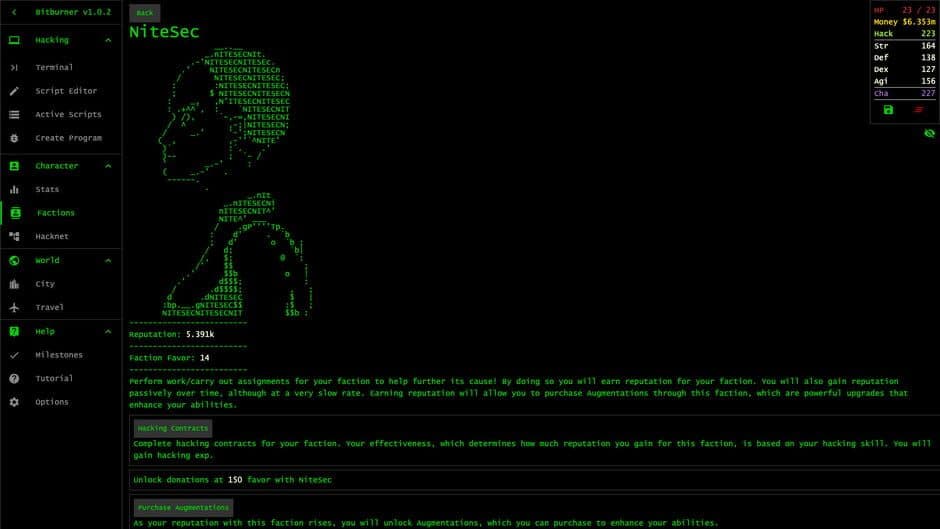 Скриншот 6 из Bitburner