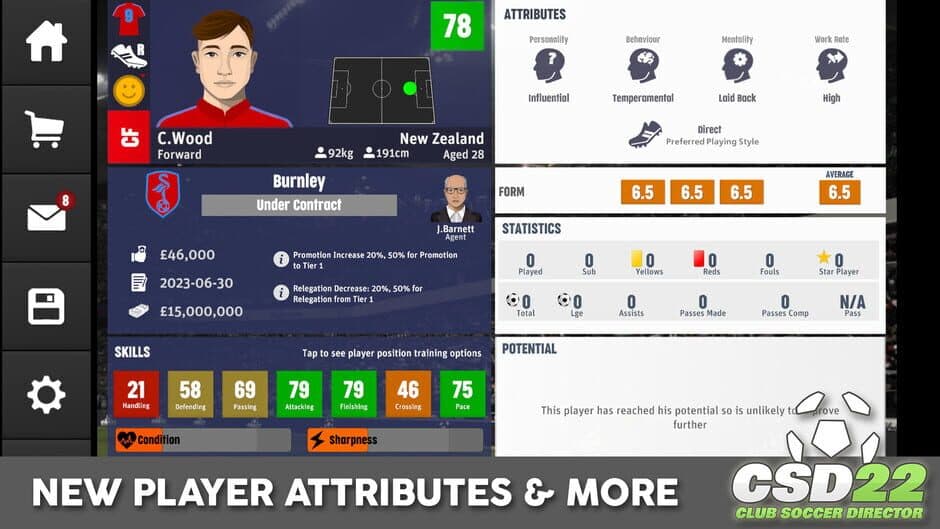 Скриншот 9 из Club Soccer Director 2022