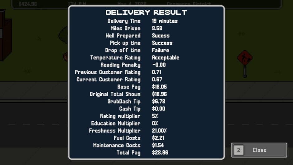 Скриншот 8 из GrubDash Driver: Food Delivery Driver Simulator