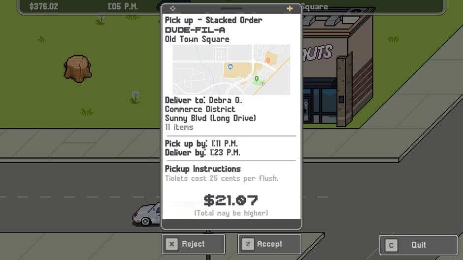 Скриншот 1 из GrubDash Driver: Food Delivery Driver Simulator