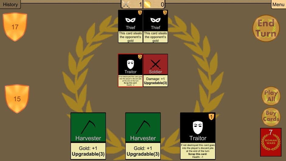 Скриншот 8 из Roman Wars: Deck Building Game