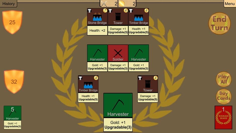 Скриншот 1 из Roman Wars: Deck Building Game