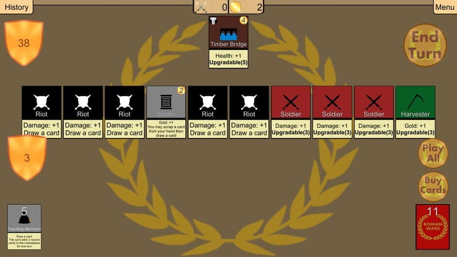Скриншот 9 из Roman Wars: Deck Building Game
