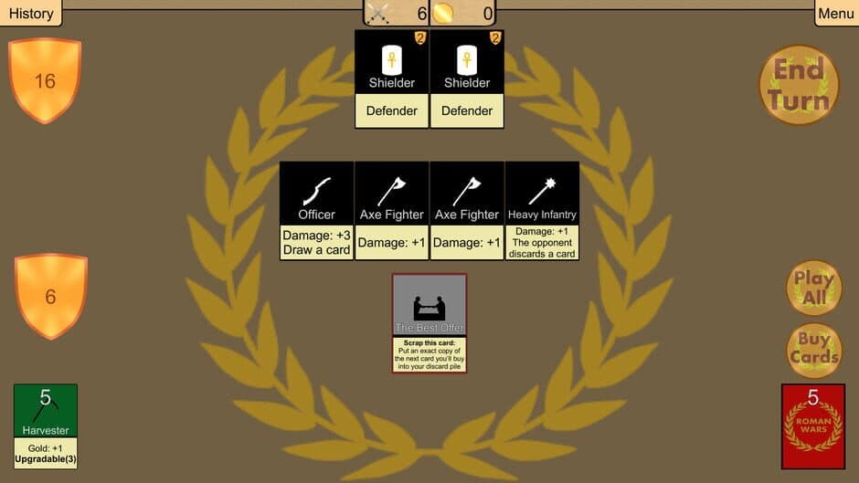 Скриншот 3 из Roman Wars: Deck Building Game