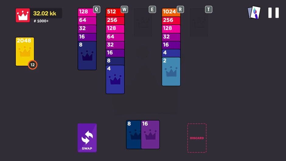 Скриншот 4 из 2048 Royal Cards