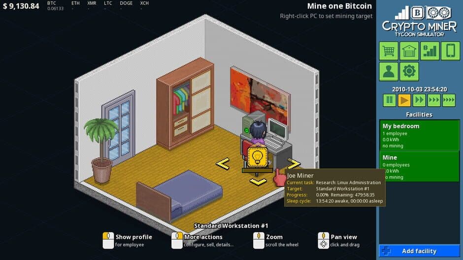 Скриншот 1 из Crypto Miner Tycoon Simulator