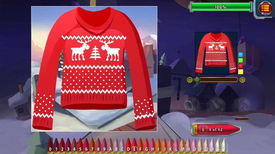 Скриншот 2 из Artists of Fortune: Paint by Numbers! - Spirit of Christmas Ep. 2
