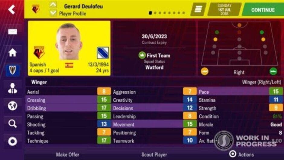 Скриншот 2 из Football Manager 2019 Mobile
