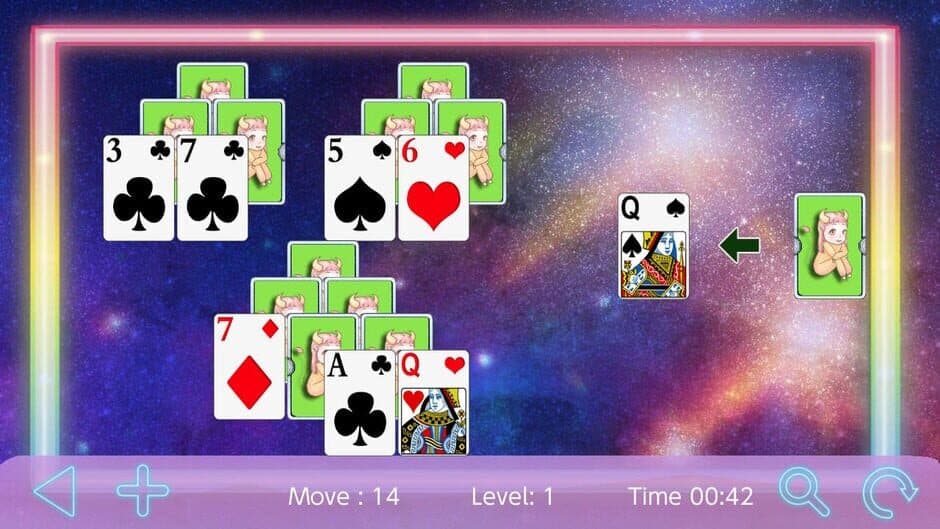 Скриншот 1 из Zodiac Tri Peaks Solitaire