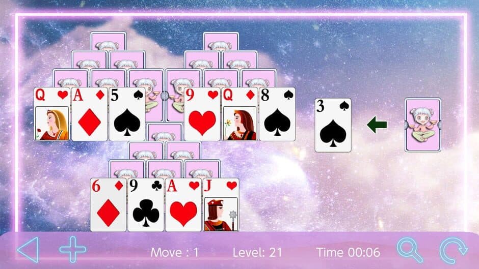 Скриншот 2 из Zodiac Tri Peaks Solitaire