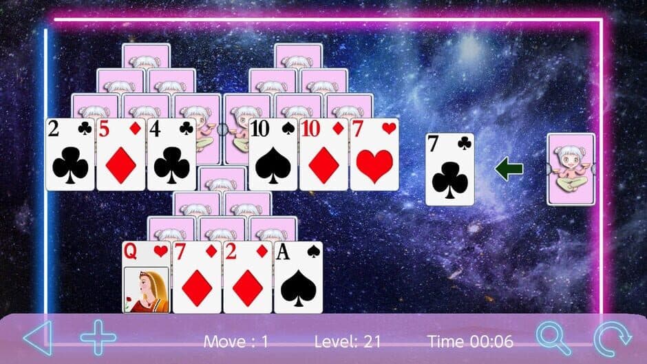 Скриншот 3 из Zodiac Tri Peaks Solitaire