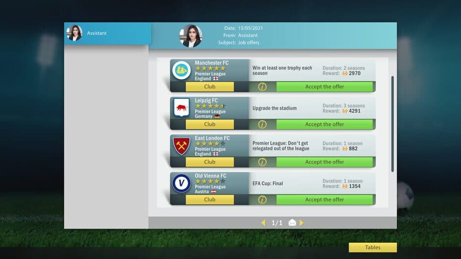 Скриншот 2 из Football, Tactics & Glory: Manager's Journey