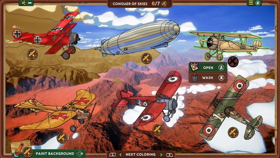 Скриншот 3 из Red Wings: Coloring Planes