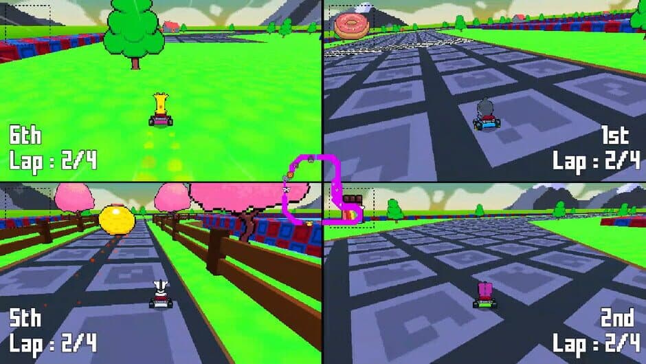 Скриншот 1 из Retro Kart Rush